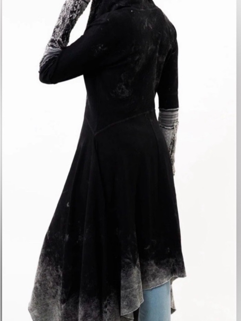 Forest Goddess French Terry Coat FairyCore  Whimsygoth Renaissance - Picture 4 of 5